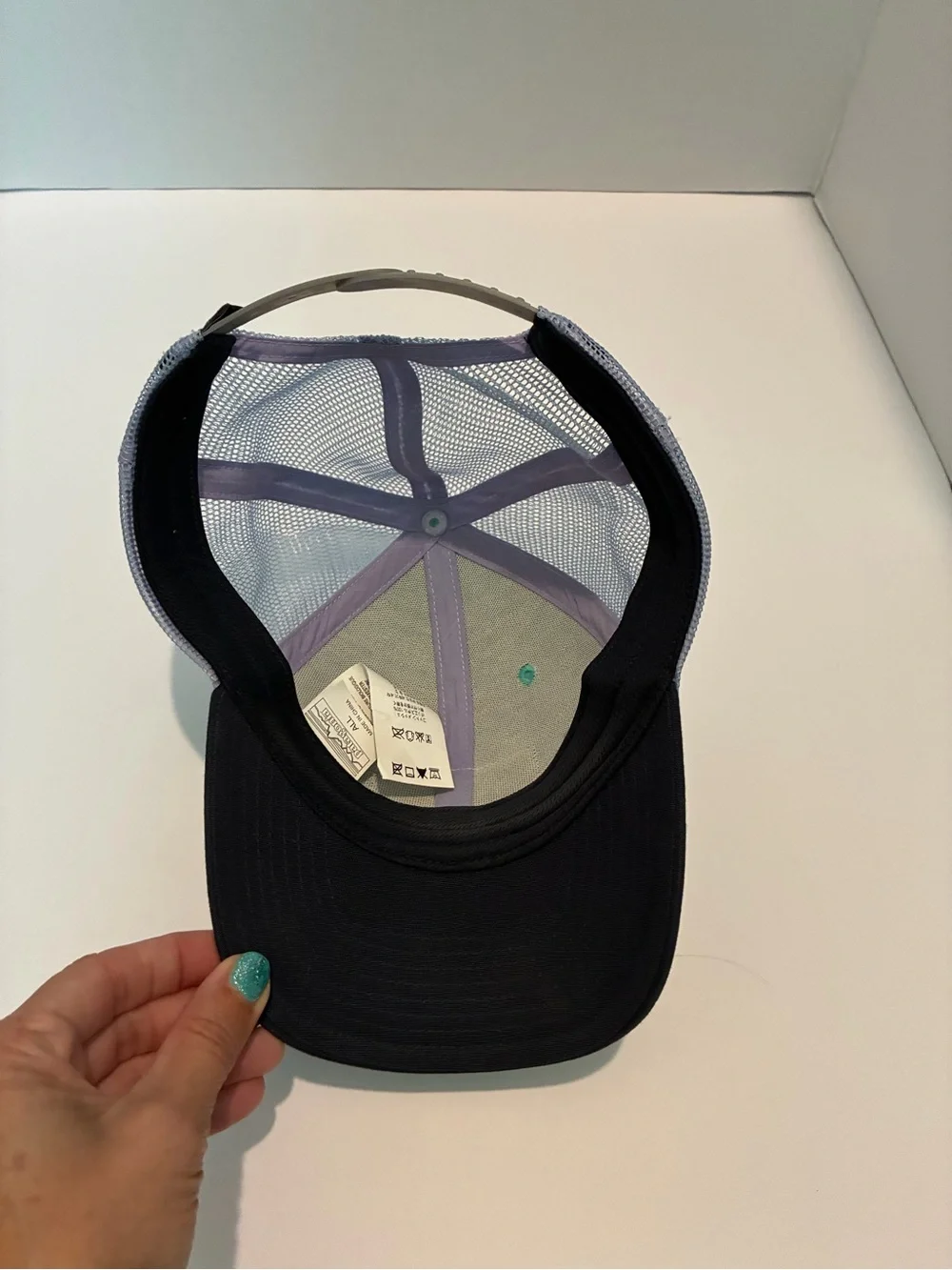 Patagonia Mint Green and Black Live Simply Trucker Hat